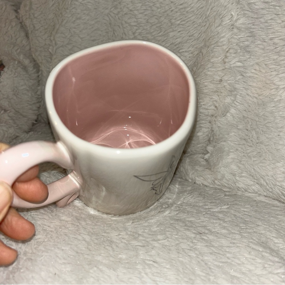 Rae Dunn Disney Pixie Magic Mug Tinker Bell Pink Handle - Picture 7 of 11